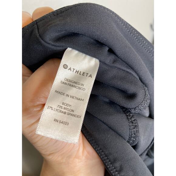 Athleta Black Front-Zip Stellar Crop Pants S - Picture 11 of 12